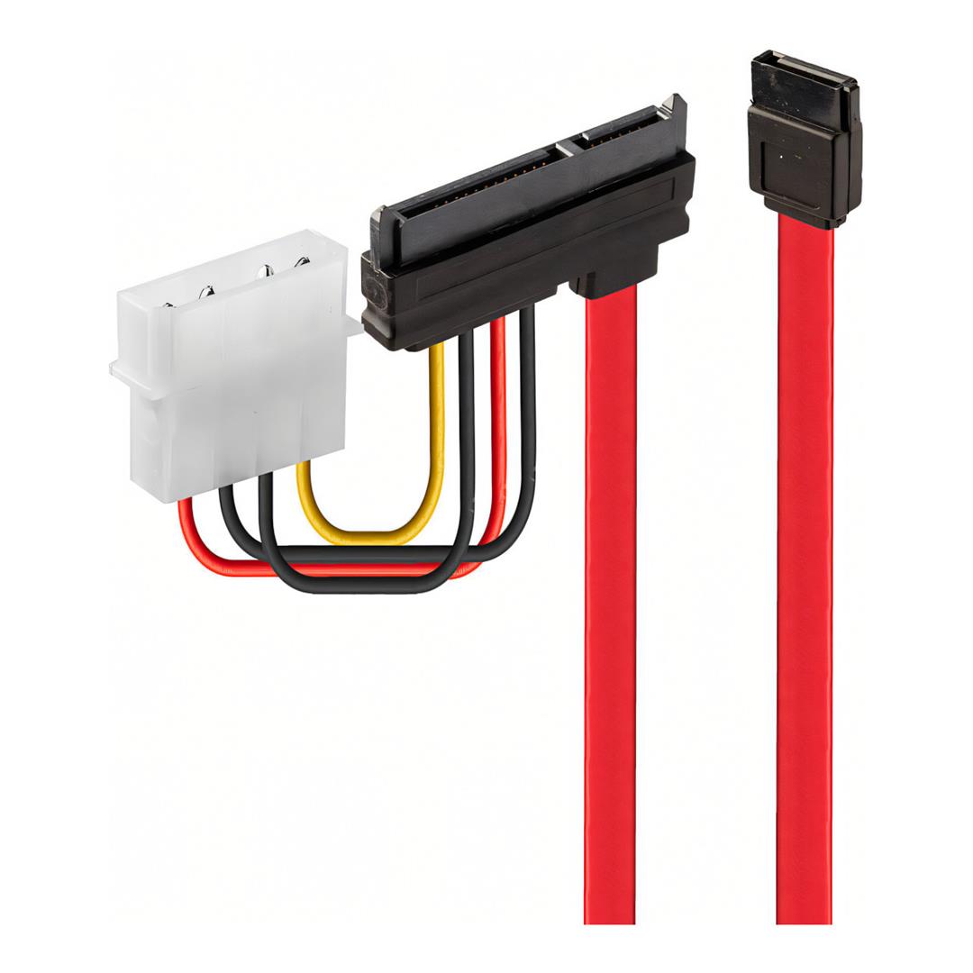 LinkQnet (RU) 0.3m Internal SATA Combo Cable - Red CAB-SATA-INT-0.3M-LQ
