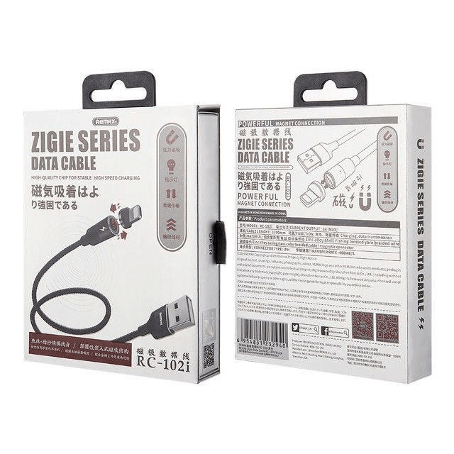 Remax Zigie RC-102I 1.2m Lighting Magnetic Cable CAB-USB-LIGHT-1.2MB