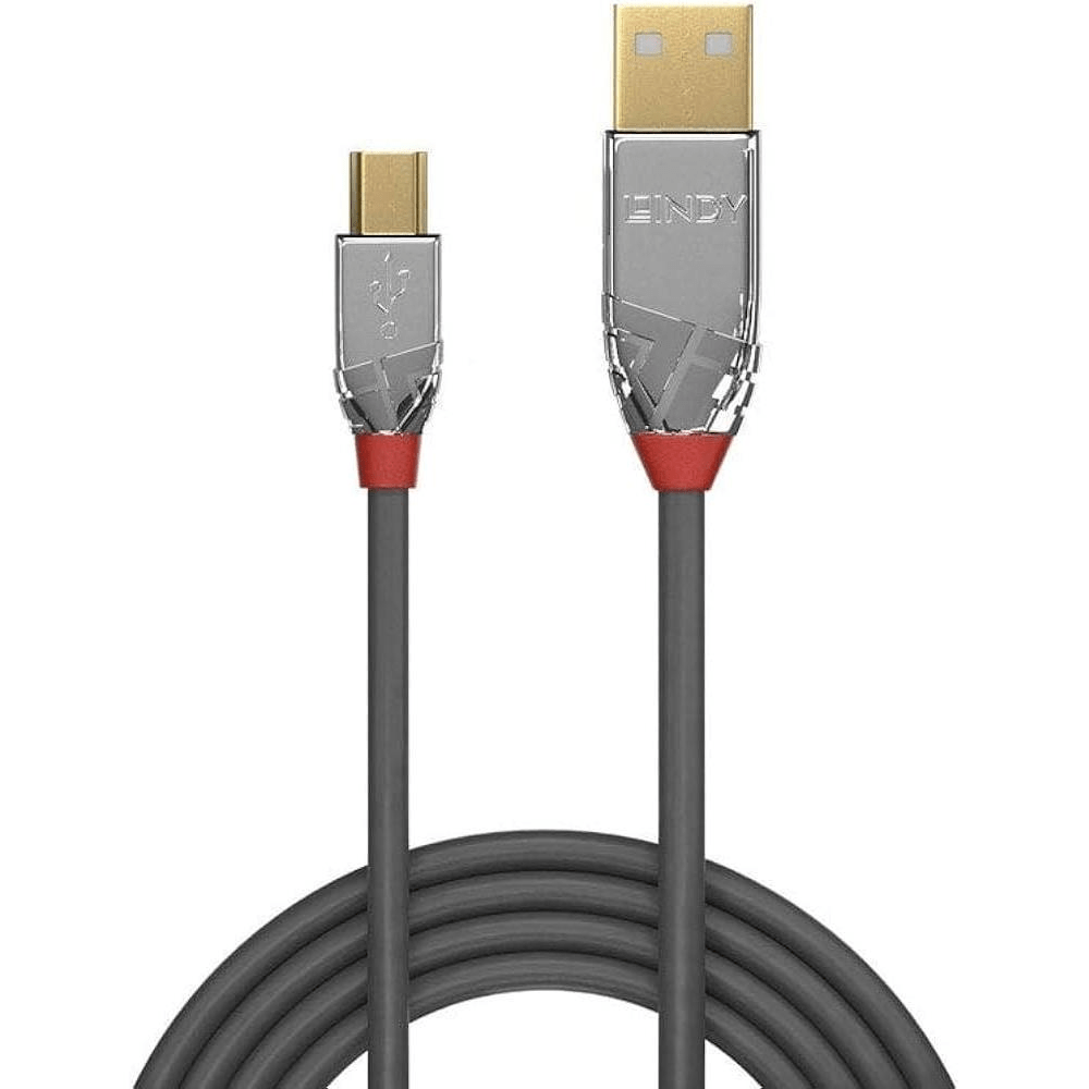 Lindy Cromo Line 1m USB 2.0 Type A to Mini-B Cable CAB-USB-MINI-1M-L