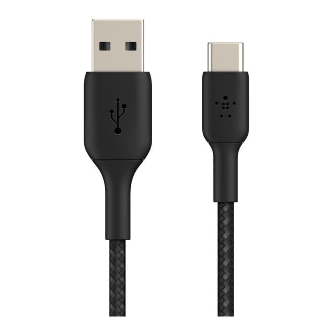 Belkin Type-A to Type-C Braided USB Cable 1m Black CAB002BT1MBK