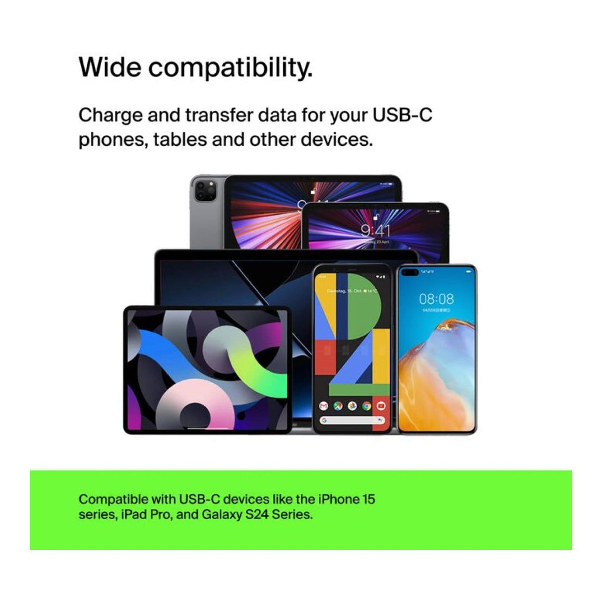 Belkin BoostCharge Type-C to Type-A Braided Cable 2m White CAB002BT2MWH