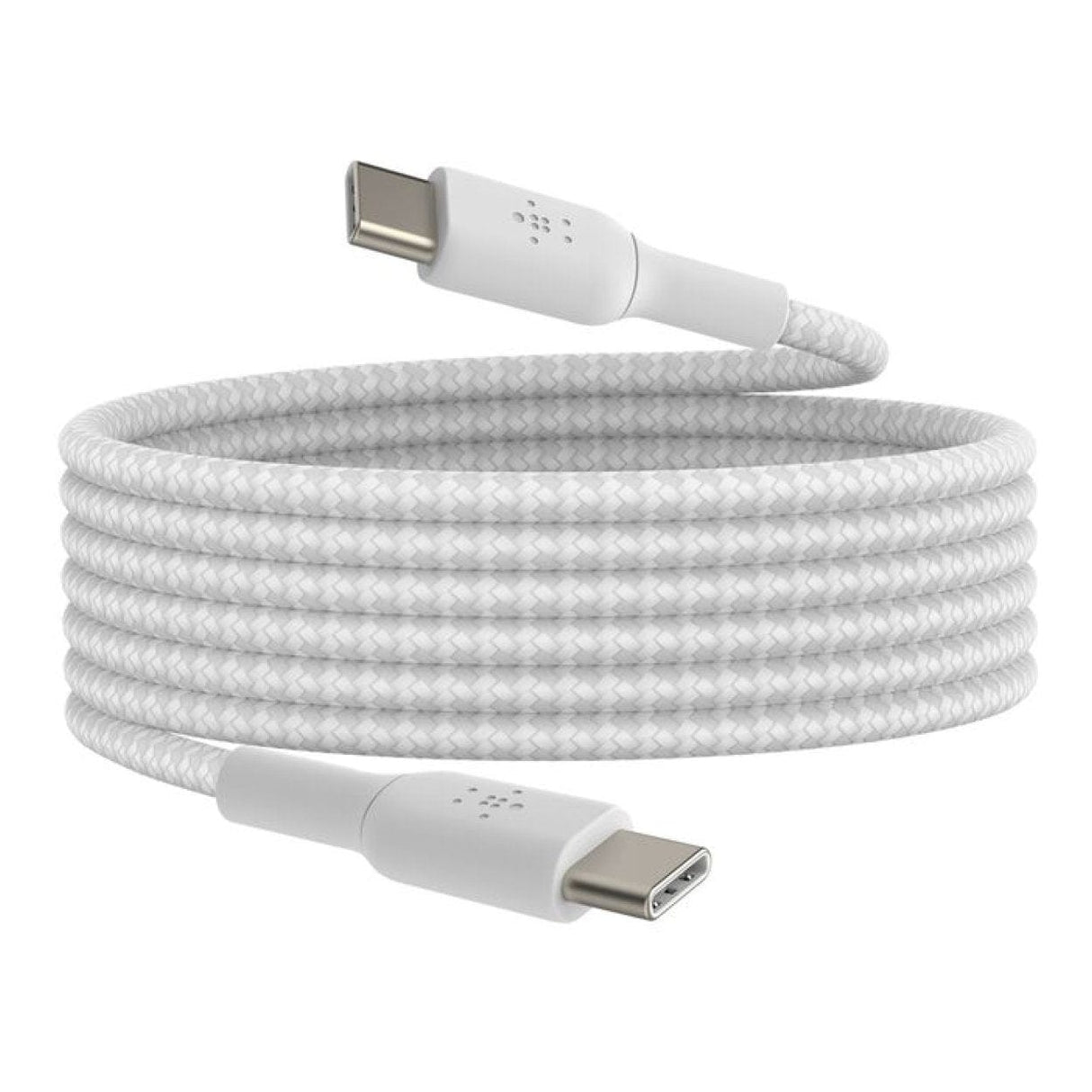 Belkin BoostCharge Type-C Male to Male USB Braided Cable 2m White CAB004BT2MWH