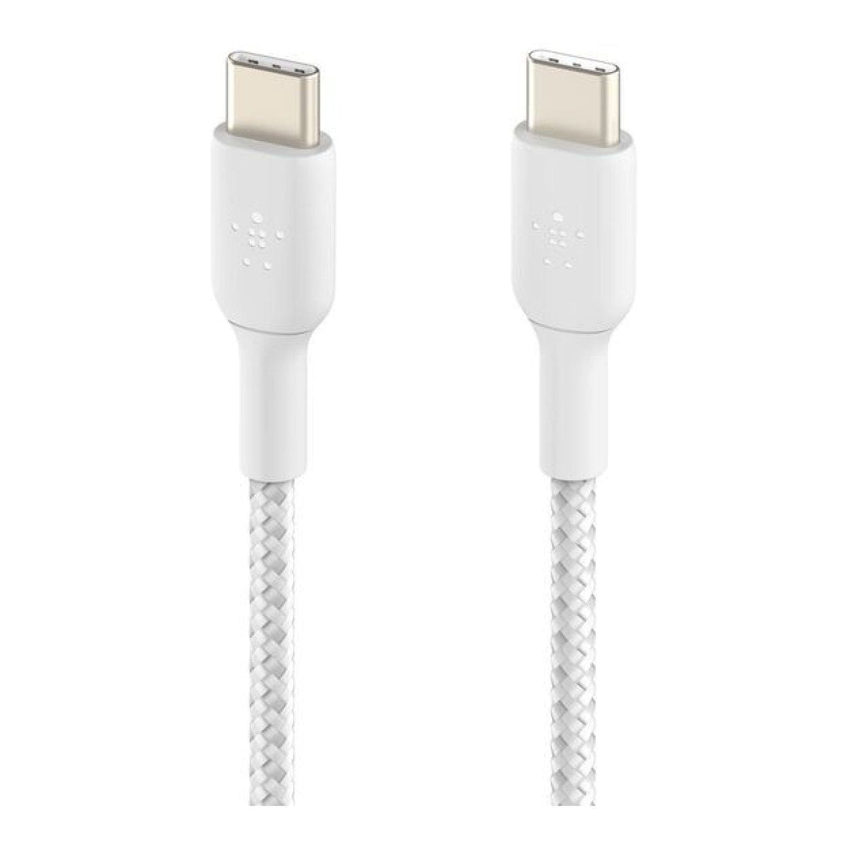Belkin 1m BoostCharge 60W Braided USB-C to USB-C Cable 2-pack White CAB004BT2MWH2PK