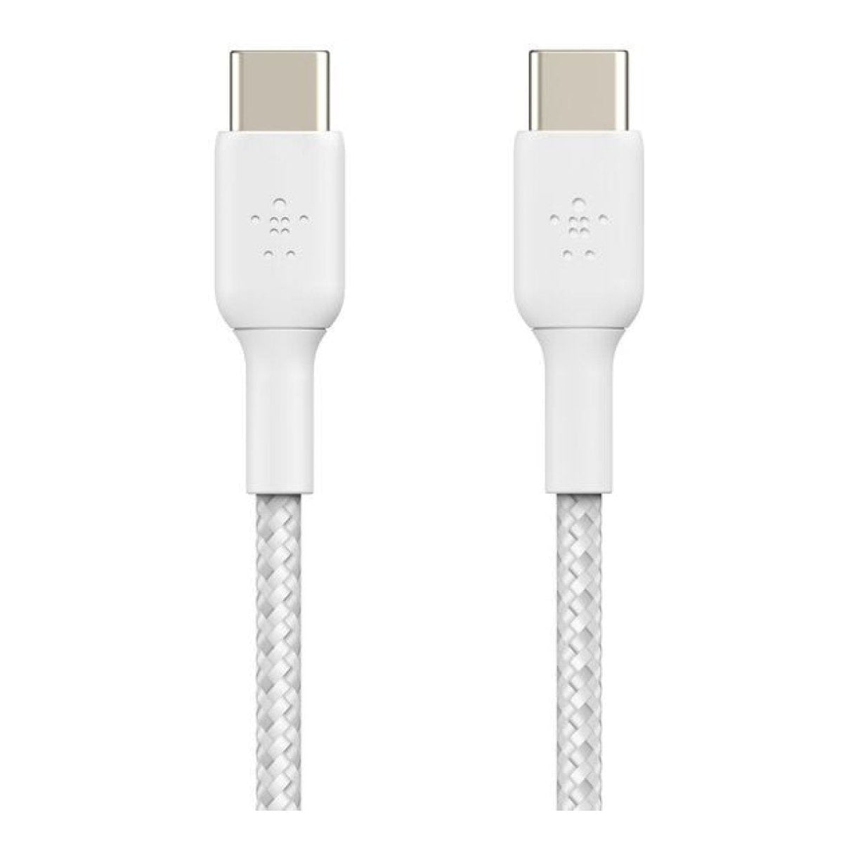 Belkin 1m BoostCharge 60W Braided USB-C to USB-C Cable 2-pack White CAB004BT2MWH2PK
