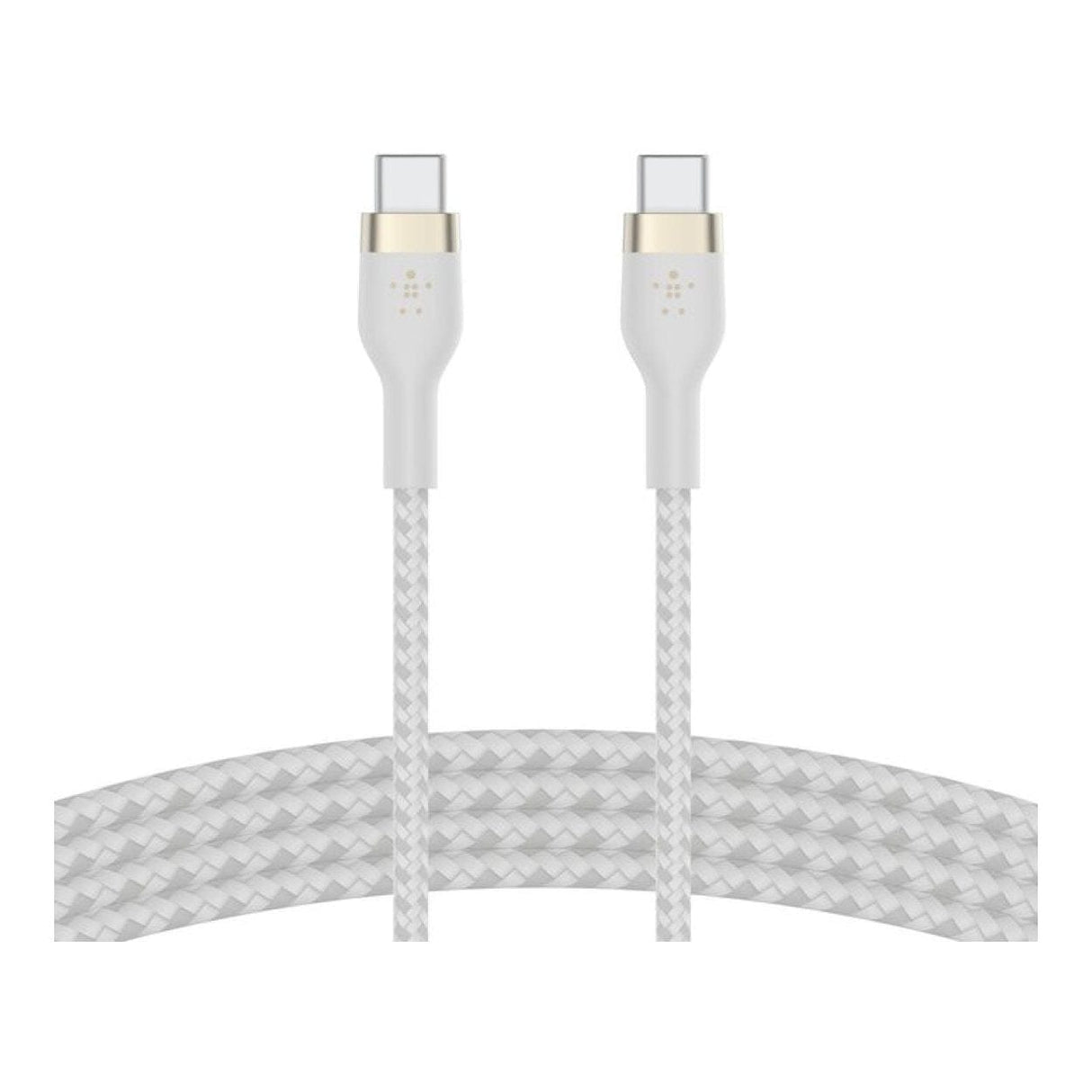 Belkin BoostCharge Pro Flex Type-C Male to Male USB Cable 2m White CAB011BT2MWH