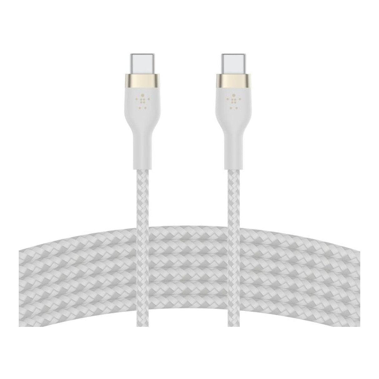 Belkin BoostCharge Pro Flex Type-C Male to Male USB Braided Cable 3m White CAB011BT3MWH