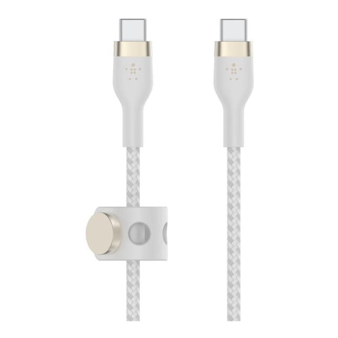 Belkin BoostCharge Pro Flex Type-C Male to Male USB Braided Cable 3m White CAB011BT3MWH