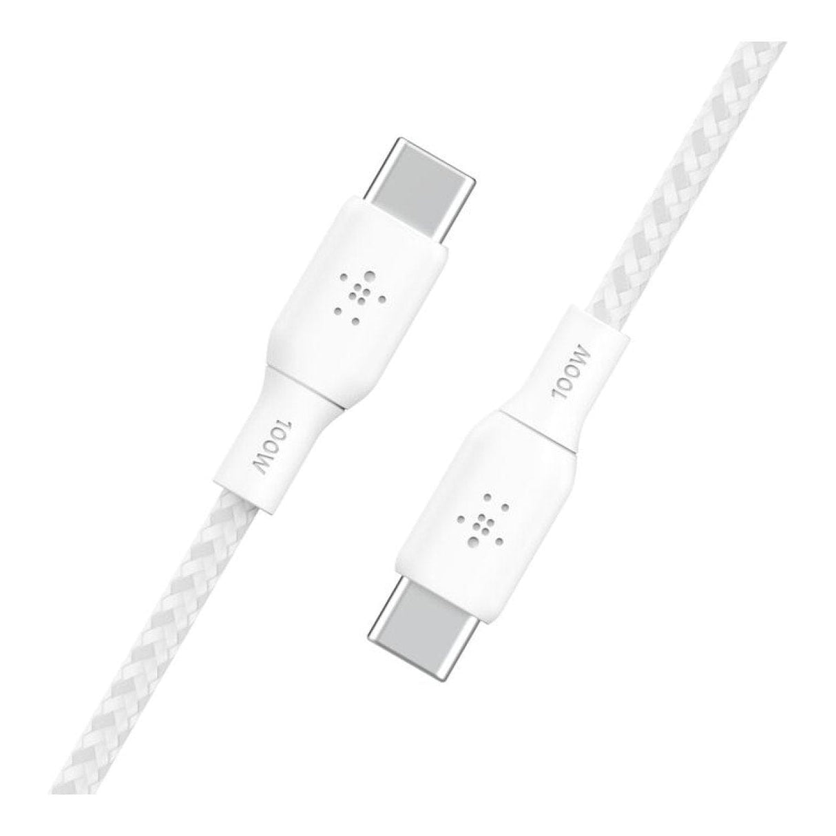 Belkin BoostCharge Type-C Male to Male USB Braided Cable 2m White CAB014BT2MWH