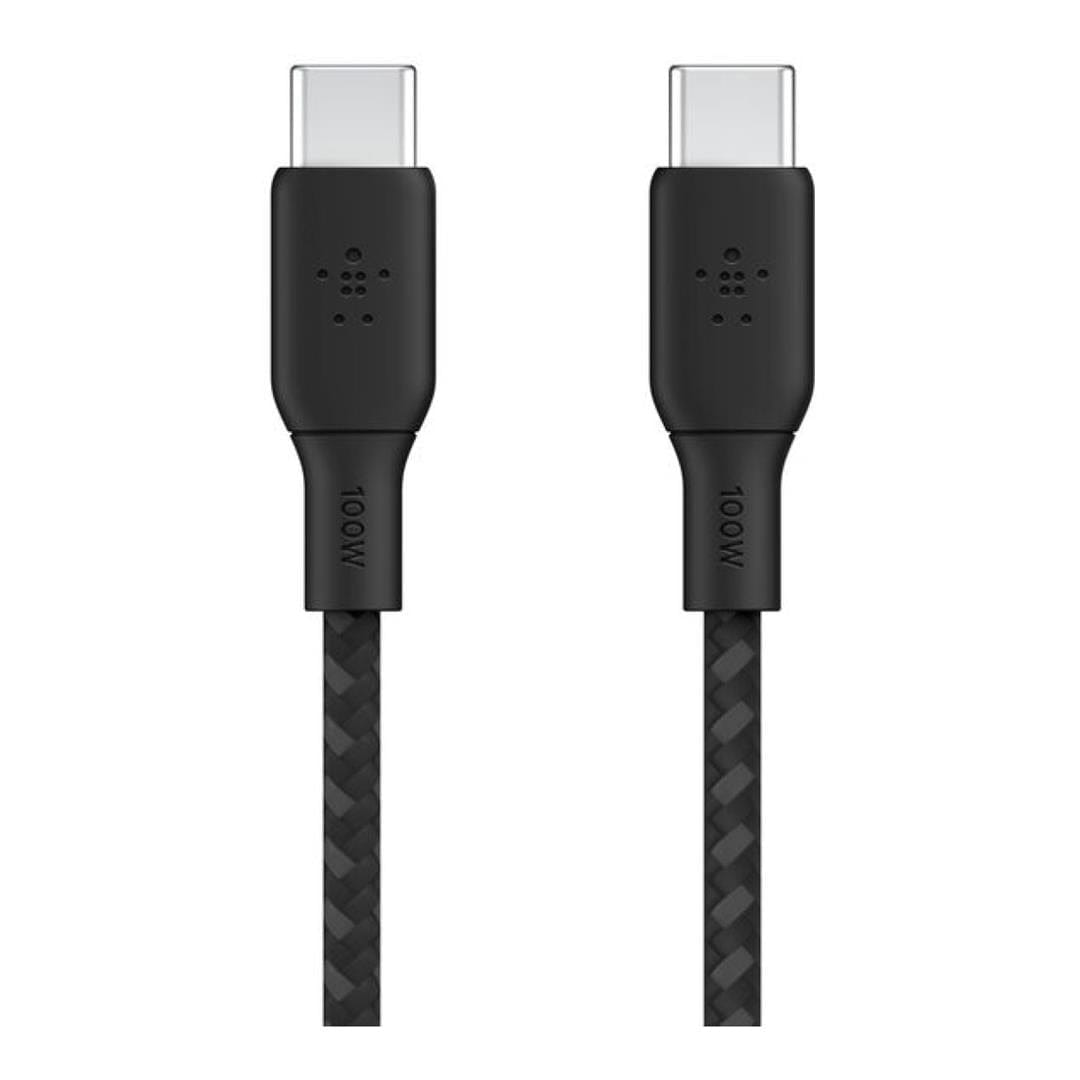 Belkin BoostCharge Type-C Male to Male USB Braided Cable 3m Black CAB014BT3MBK
