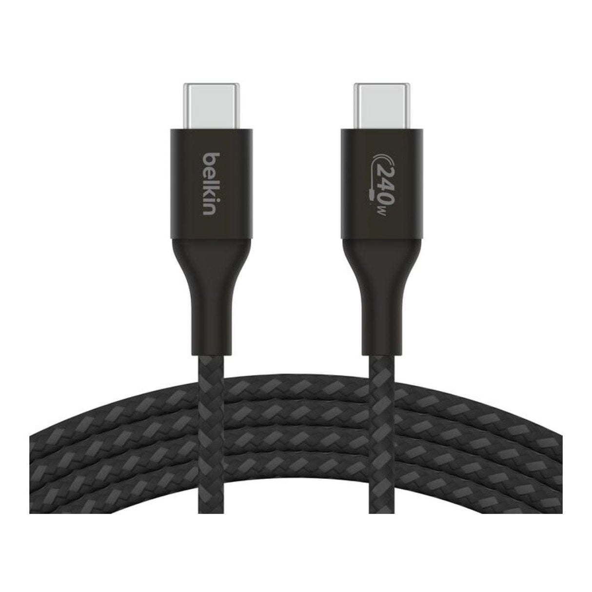 Belkin BoostCharge Type-C Male to Male USB Braided Cable 2m Black CAB015bt2MBK
