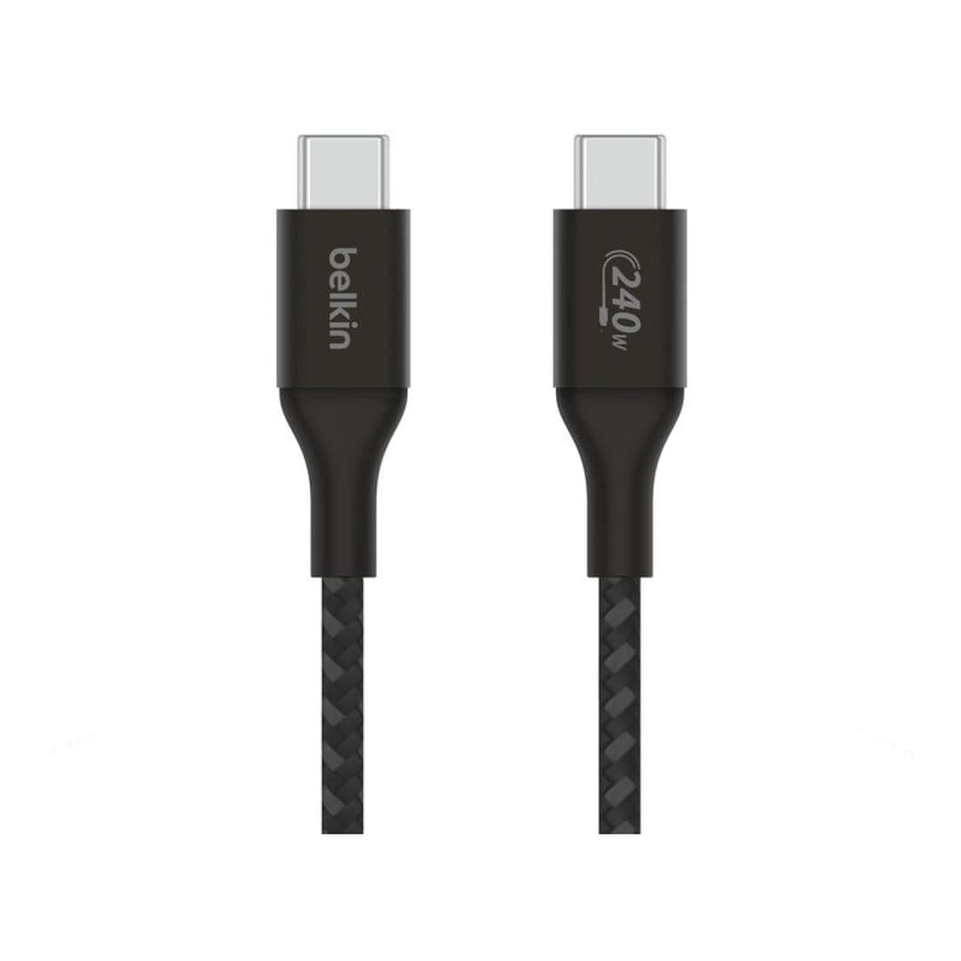 Belkin BoostCharge Type-C Male to Male USB Braided Cable 2m Black CAB015bt2MBK