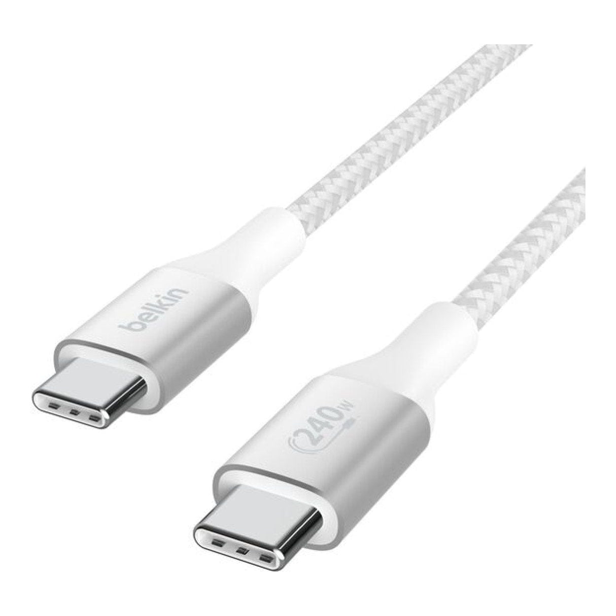 Belkin BoostCharge Type-C Male to Male USB Braided Cable 2m White CAB015bt2MWH
