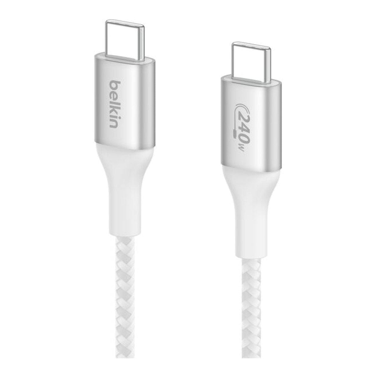 Belkin BoostCharge Type-C Male to Male USB Braided Cable 2m White CAB015bt2MWH