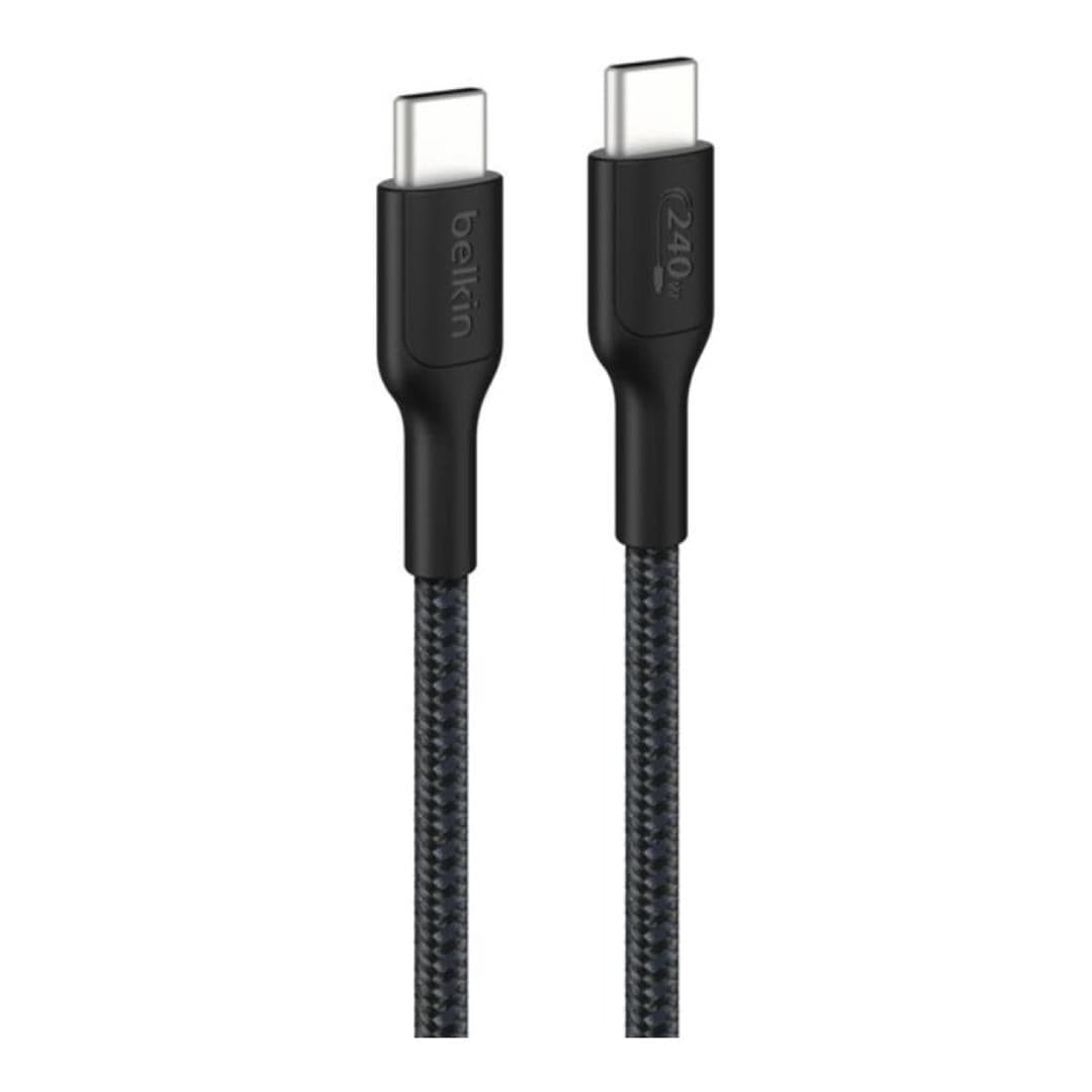 Belkin BoostCharge 240W USB-C to USB-C Braided Cable Black CAB025HQ1MBK