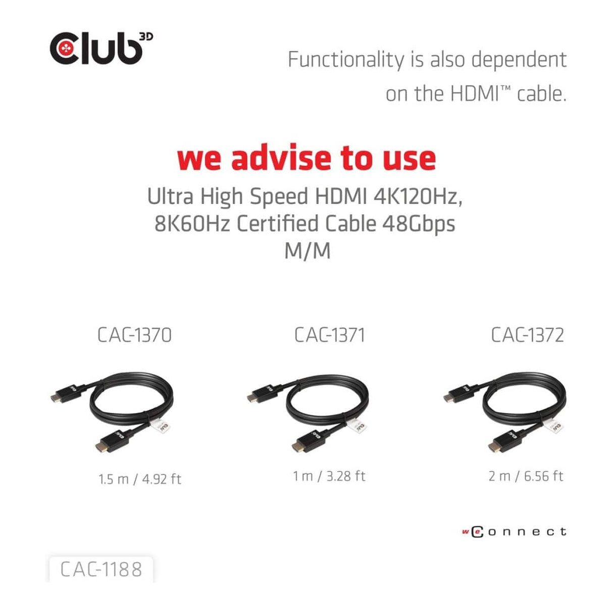 Club 3D Mini DisplayPort 1.4 to HDMI 8K60Hz M/F Adapter Black CAC-1188