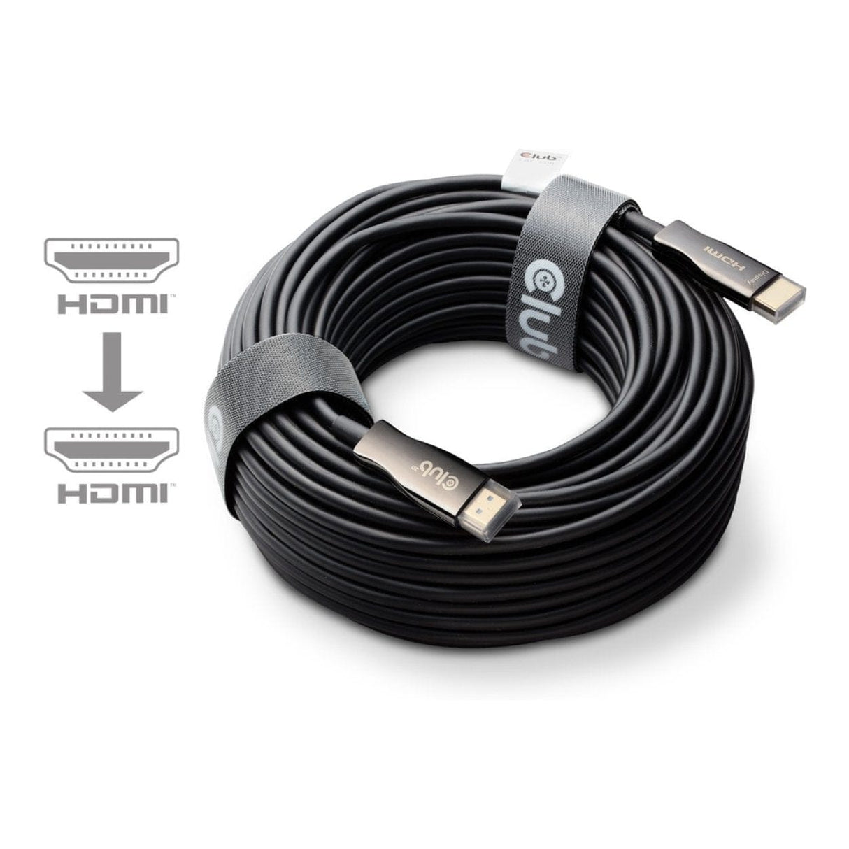 Club 3D 100m 4K 120HZ/8K 60HZ Ultra Uni-Direct AOC Cable Black CAC-1394