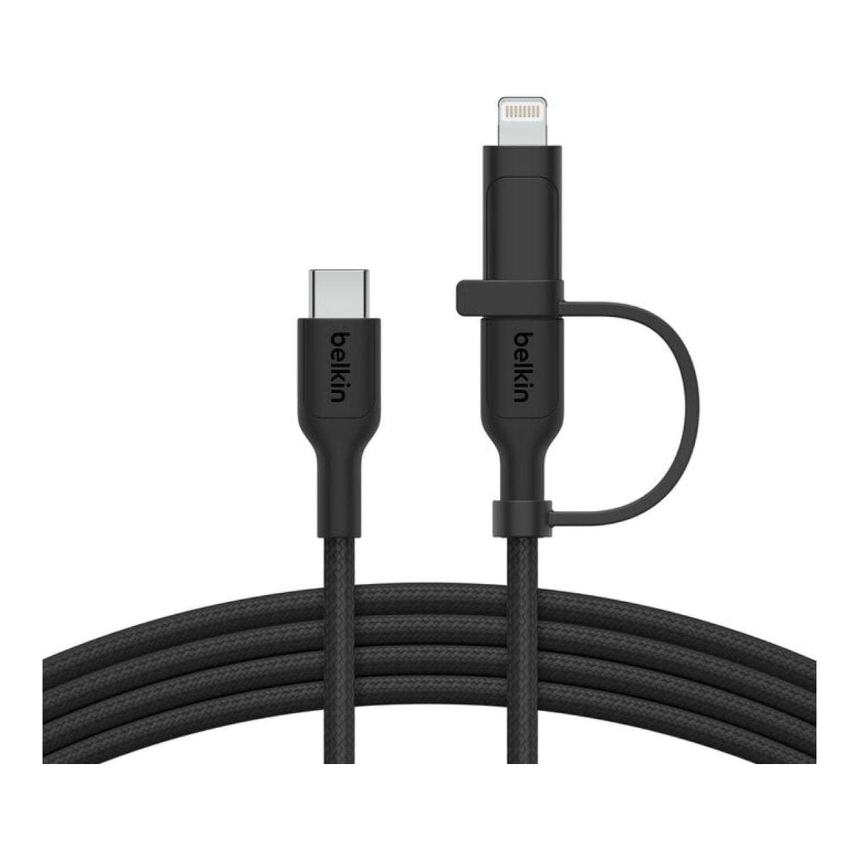 Belkin BoostCharge Pro 2-in-1 Type-C with Lightning Connector USB Cable 1.5m Black CAC003HQ1.5MBK