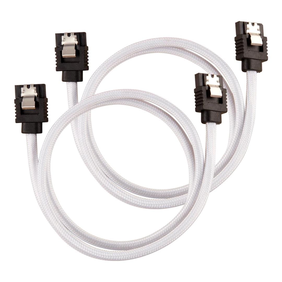 Corsair Premium Sleeved SATA 6Gbps Cable 60cm White CC-8900253