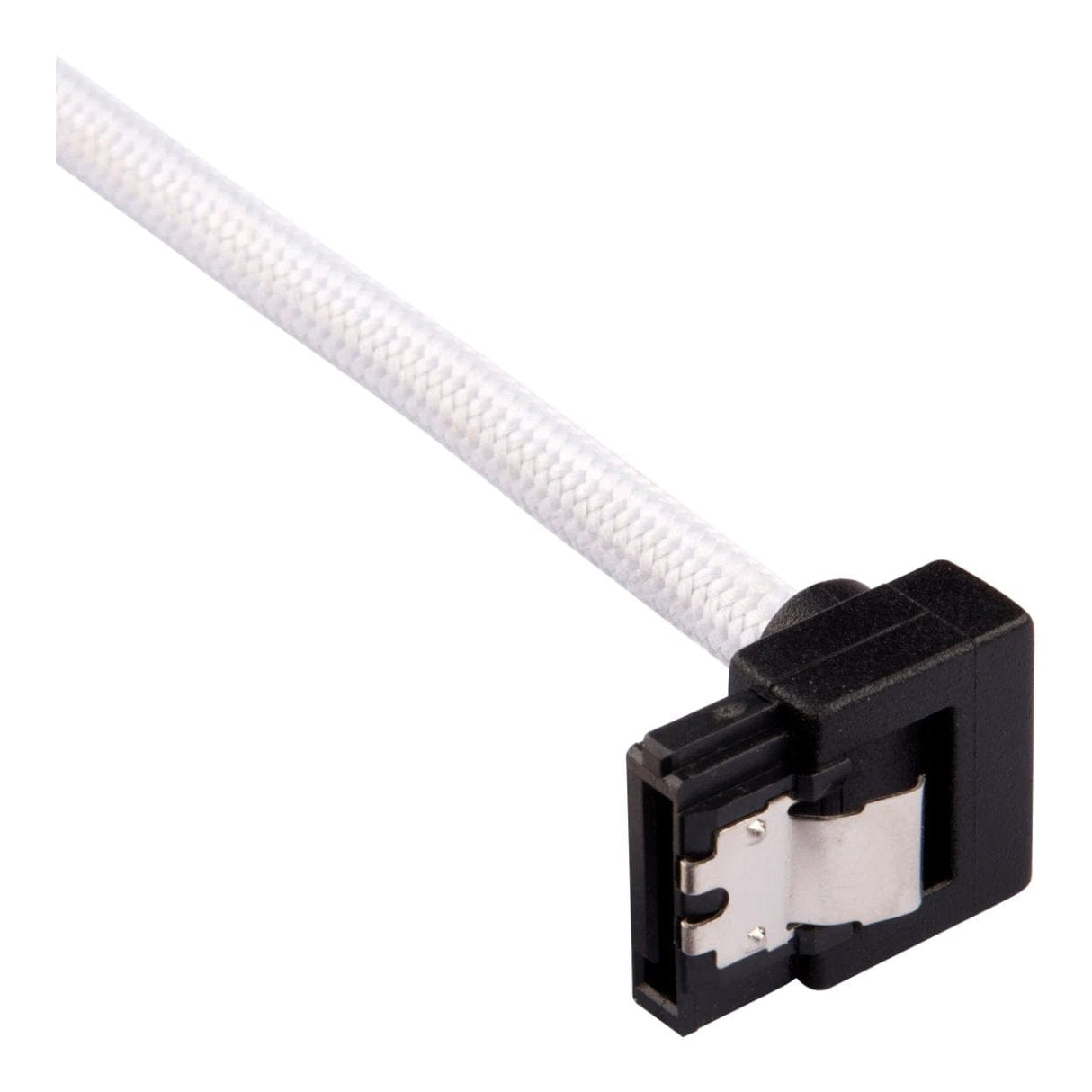 Corsair Premium Sleeved 90 Degree Connector SATA 6Gbps Cable 30cm White CC-8900279