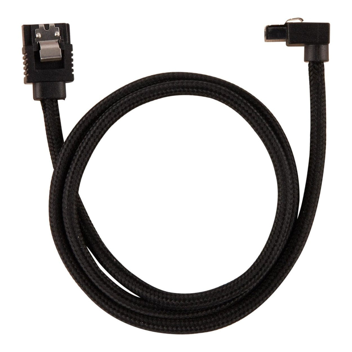Corsair Premium Sleeved 90 Degree Connector SATA 6Gbps Cable 60cm Black CC-8900282