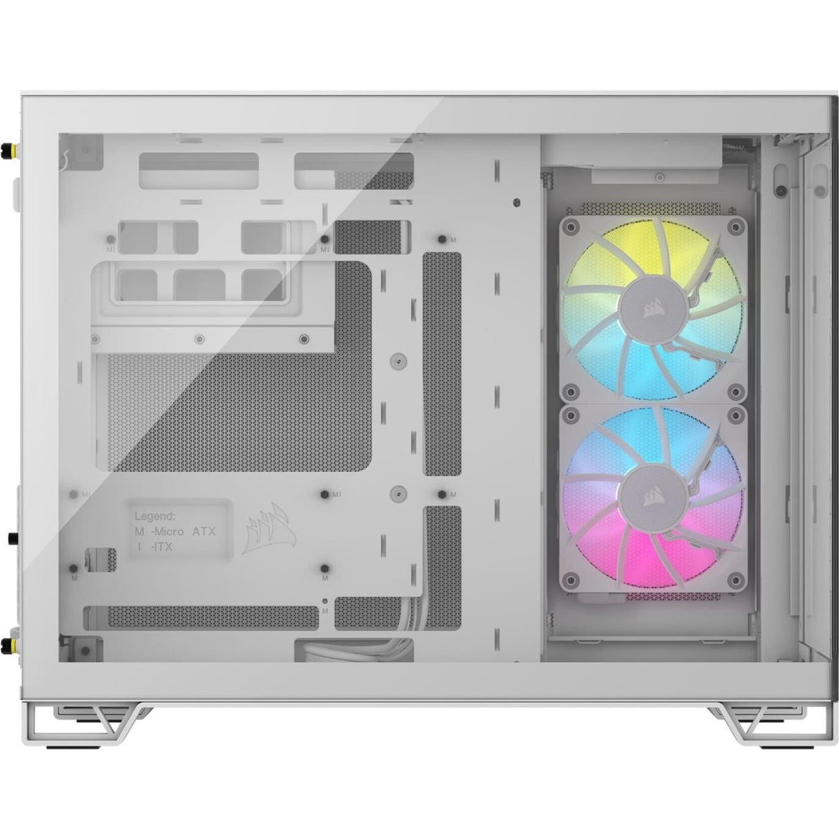 Corsair iCUE Link 2500X RGB Tempered Glass Steel Micro-ATX Mid-Tower Gaming PC Case - White CC-9011268-WW