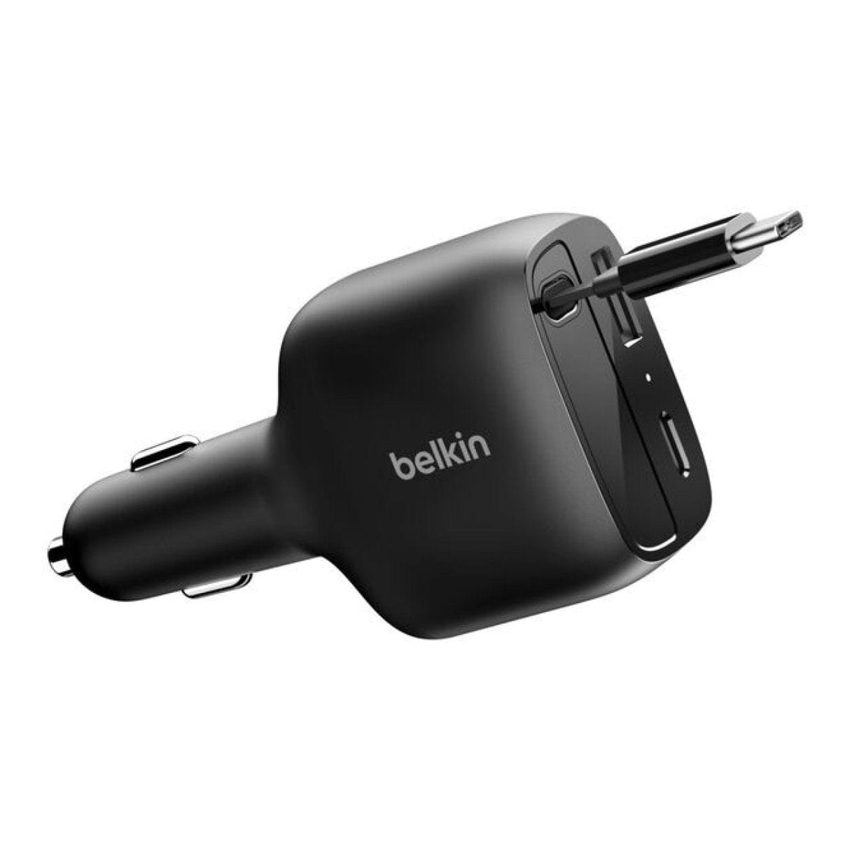 Belkin 75W BoostCharge Retractable Car Charger Black CCC001HQBK
