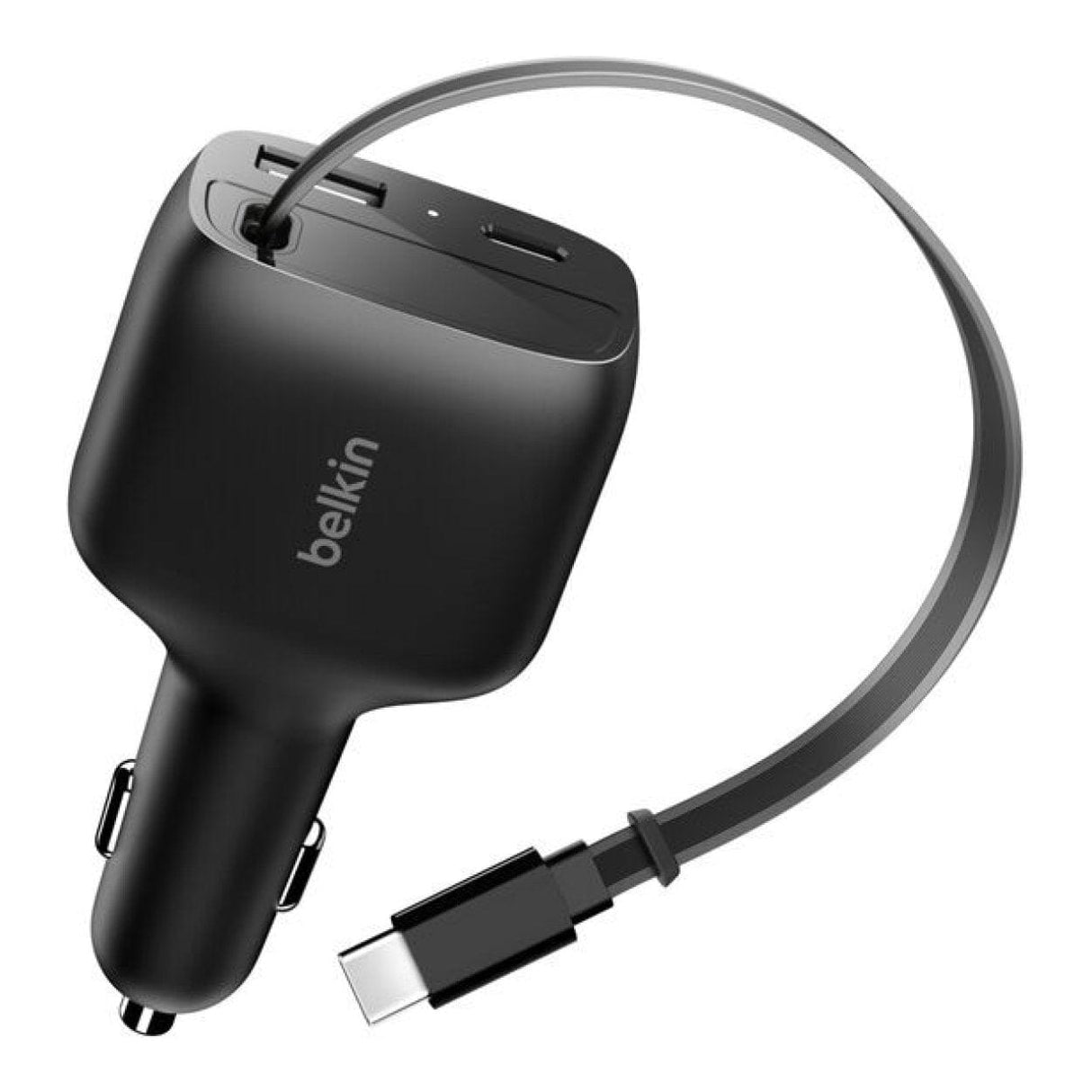Belkin 75W BoostCharge Retractable Car Charger Black CCC001HQBK
