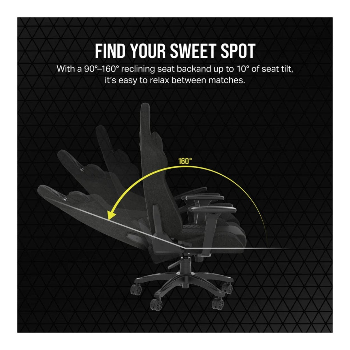 Corsair TC100 RELAXED Gaming Chair Black CF-9010051-WW