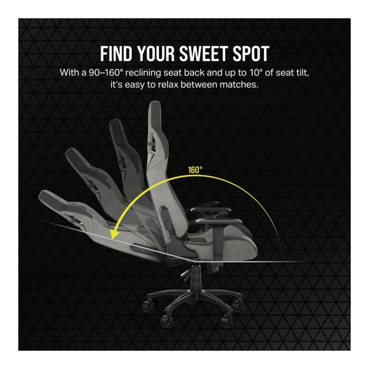 Corsair T3 RUSH Gaming Chair Charcoal Grey CF-9010056-WW