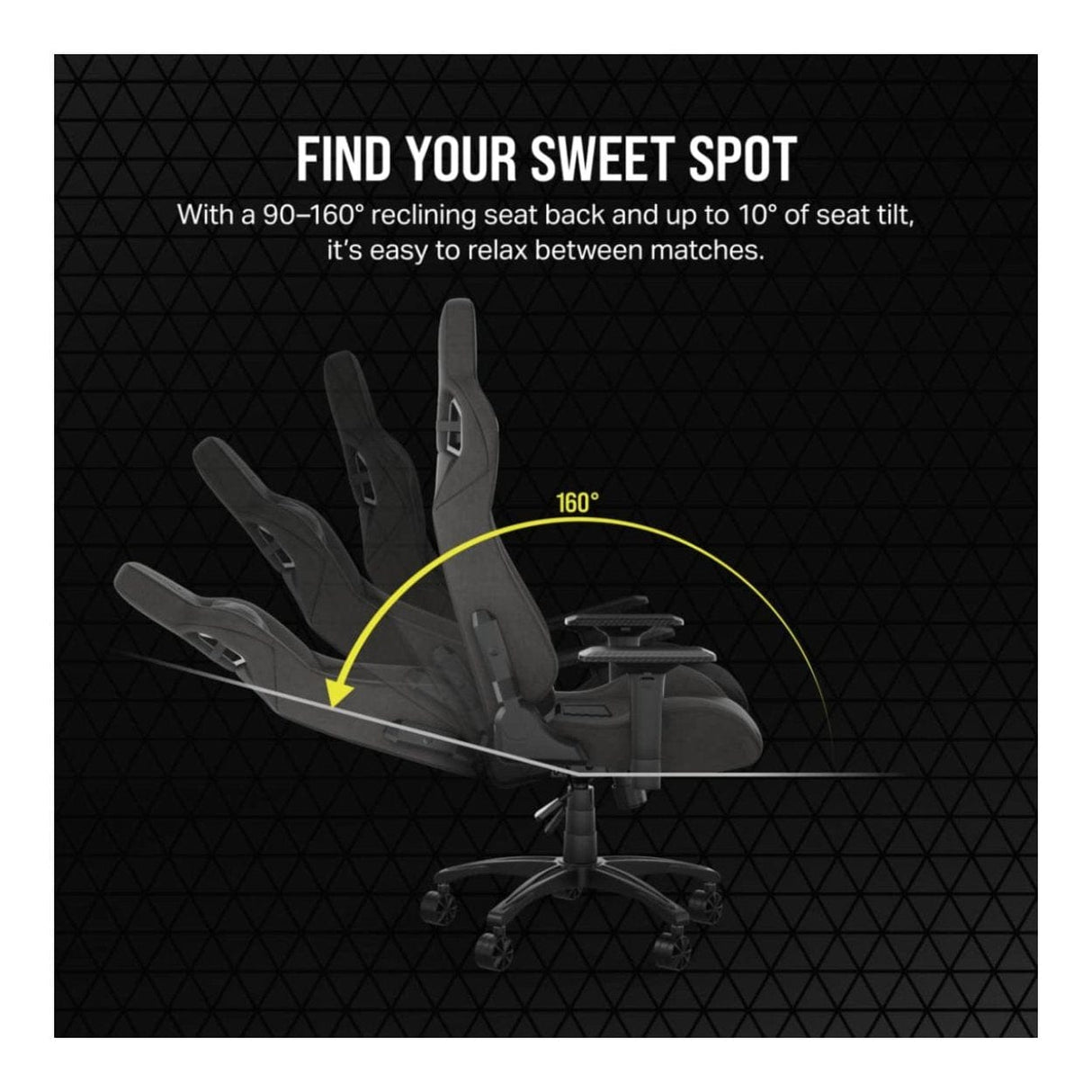 Corsair T3 RUSH Gaming Chair Charcoal CF-9010057-WW