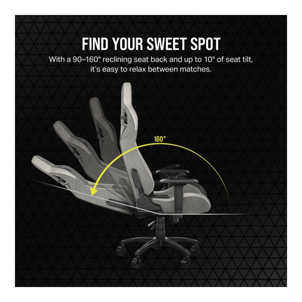 Corsair T3 RUSH Gaming Chair Grey White CF-9010058-WW