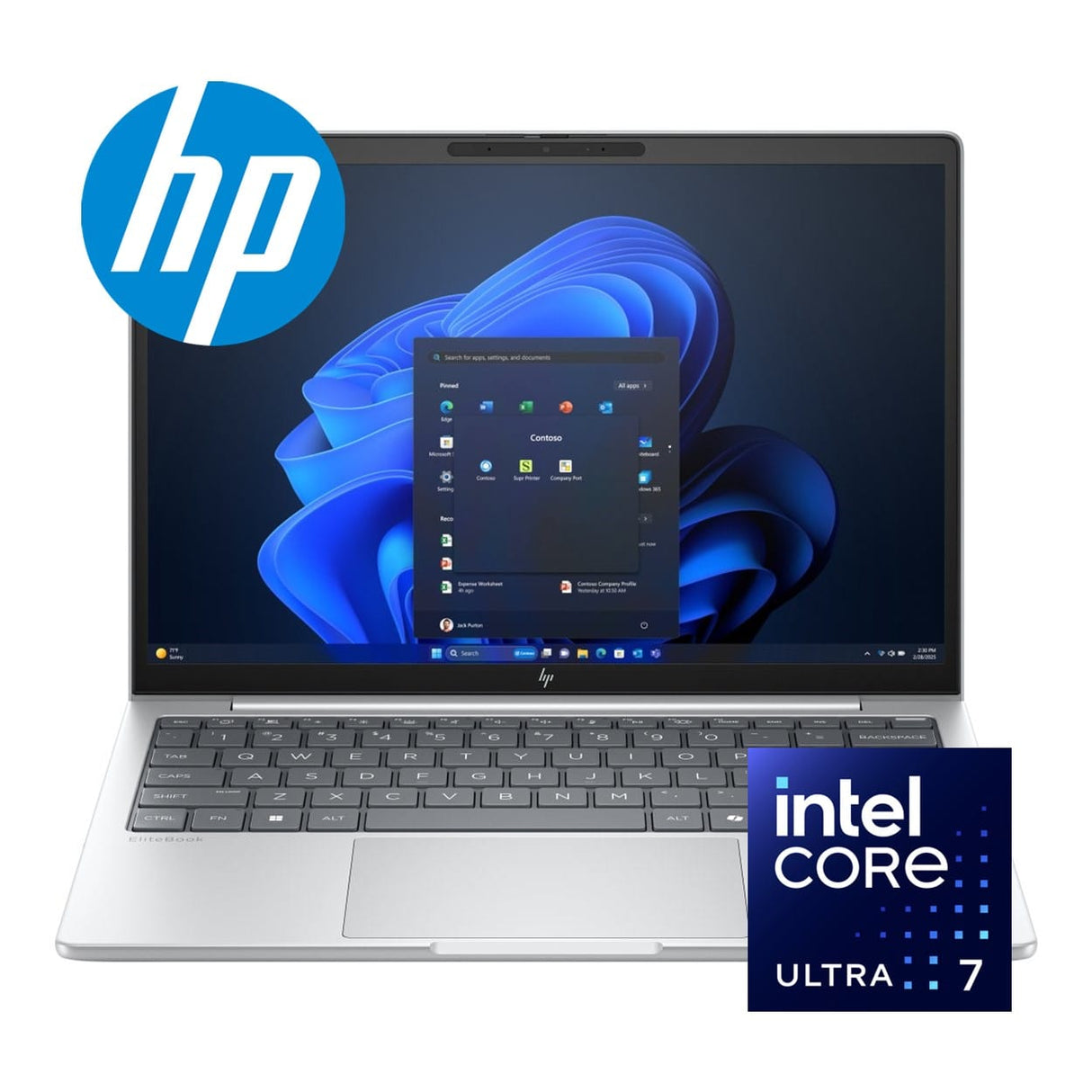 HP EliteBook 8 G1i 13.3-inch WUXGA AI Laptop - Intel Core Ultra 7 255U 1TB SSD 32GB RAM 5G Win 11 Pro