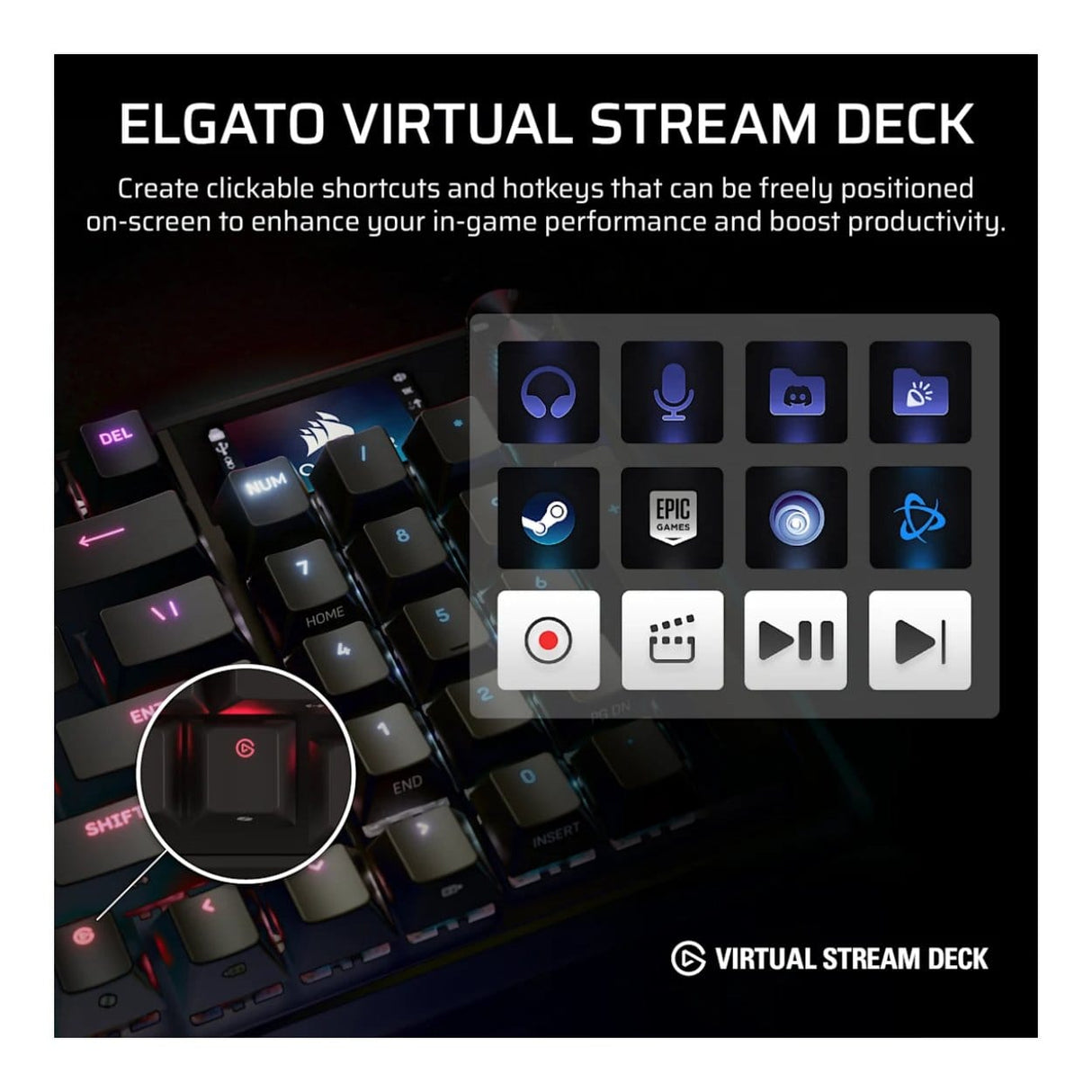 Corsair VANGUARD Pro 96 Hall Effect Gaming Keyboard CH-91E911G-NA