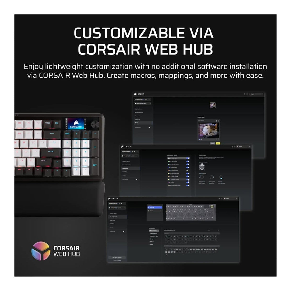 Corsair VANGUARD 96 MLX Pulse Mechanical Gaming Keyboard CH-91E921I-NA
