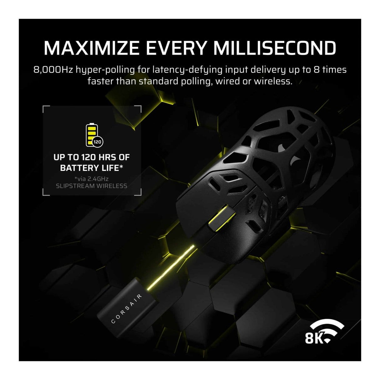 Corsair SABRE v2 Pro Wireless Magnesium Allow Gaming Mouse - Black CH-931G100-WW