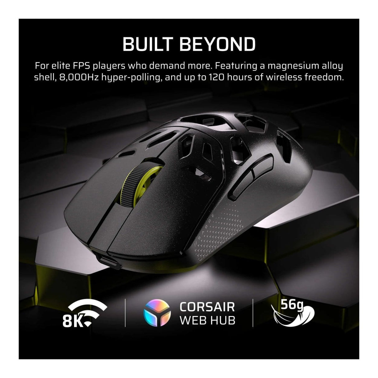 Corsair SABRE v2 Pro Wireless Magnesium Allow Gaming Mouse - Black CH-931G100-WW