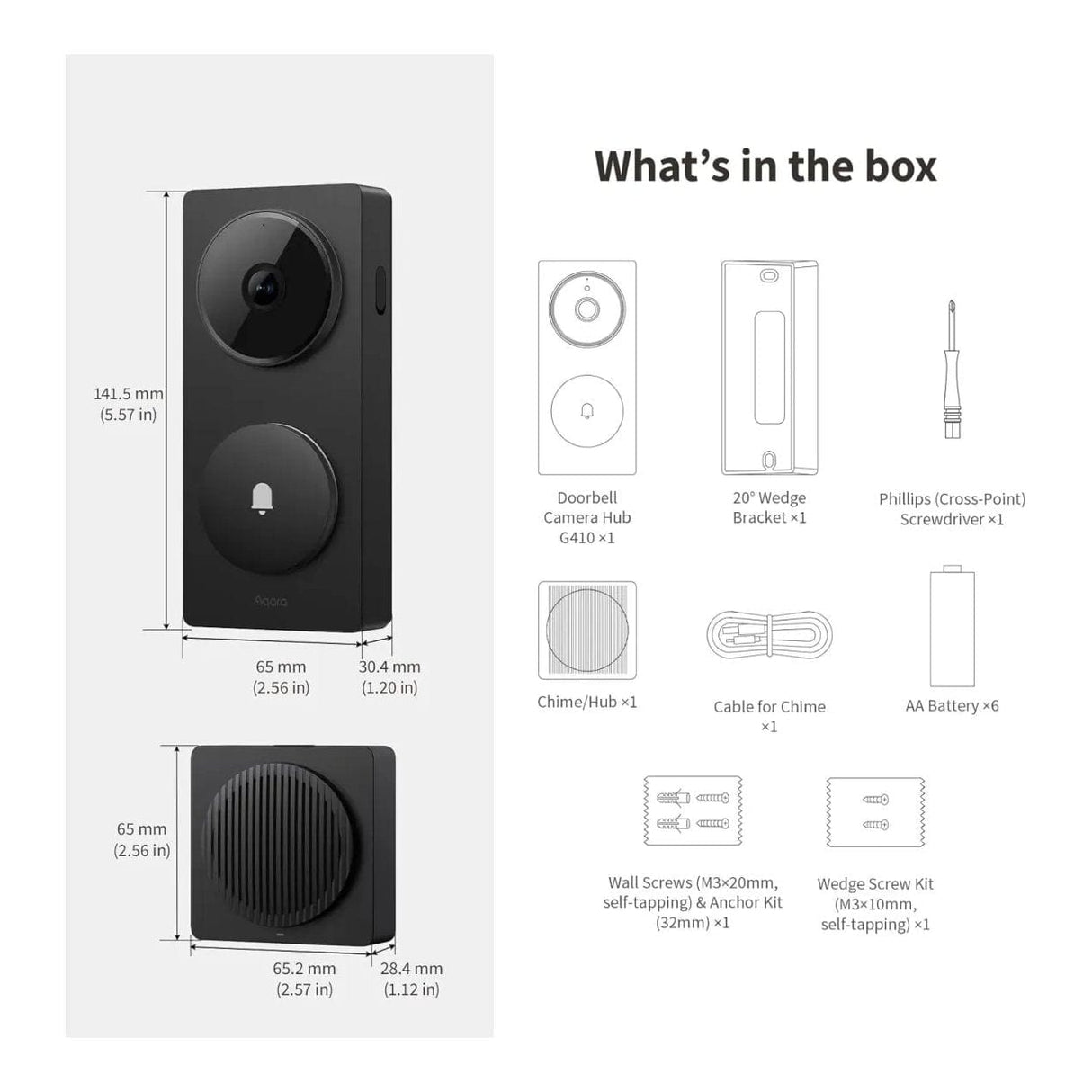Aqara G4 HomeKit Video Doorbell Camera Hub CH-C09D