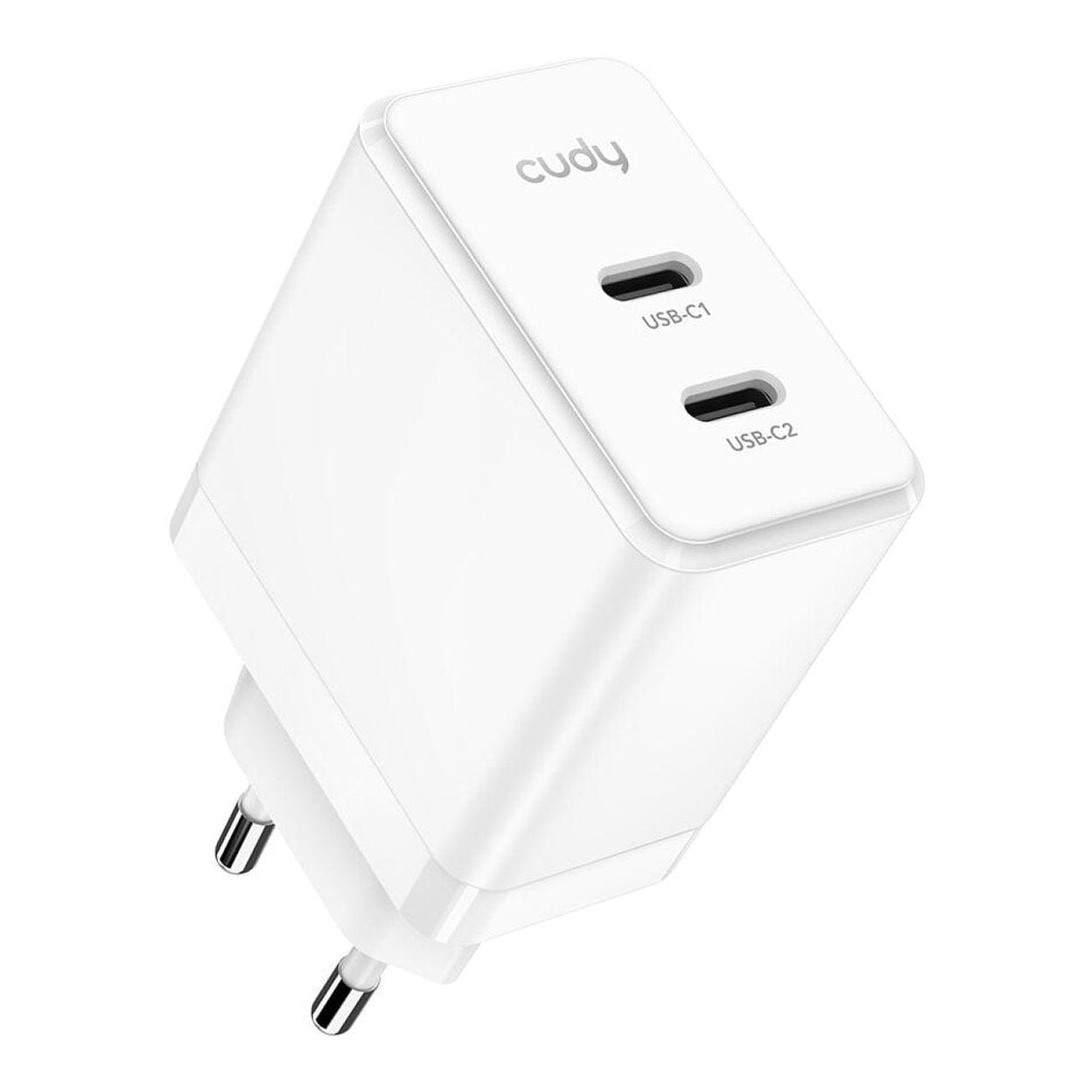 Cudy 40W 2-port 2-in-1 Fast charging GaN Wall Charger White CH40