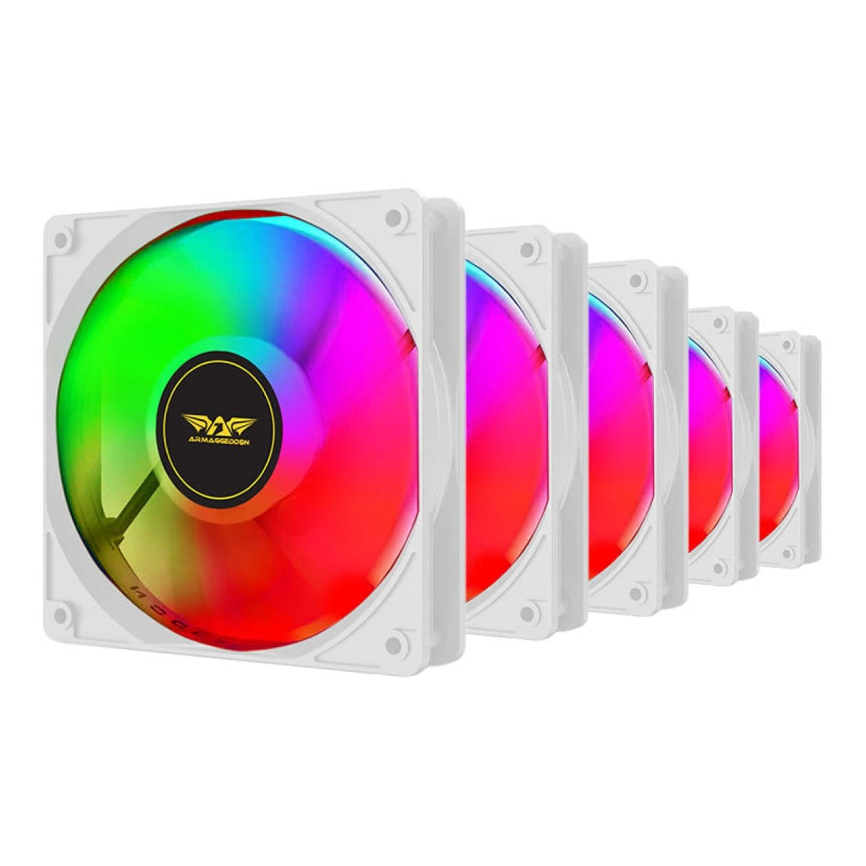 Armaggeddon Chroma Kit 3000 Cooling 120mm Fan Kit White CHROMAKIT3000WHT