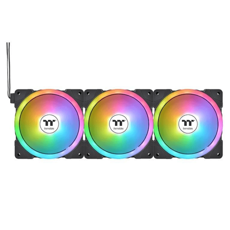 Thermaltake SWAFAN EX12 ARGB PC Case Fan 120mm 3-pack CL-F167-PL12SW-A