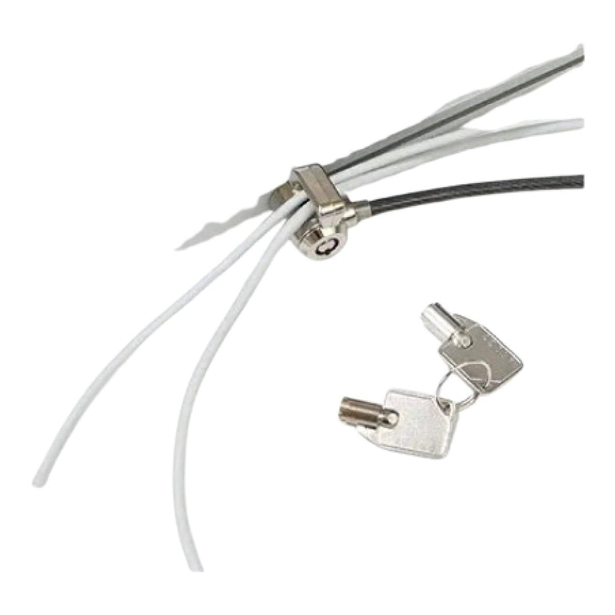 MacLocks Slim Steel Keyed Security Lock with Cable Trap CL15