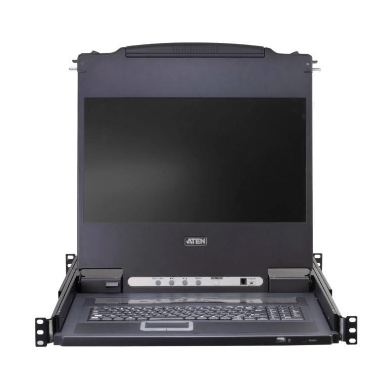 Aten 17-inch 16-port Single Rail LCD KVM Switch CL5716M