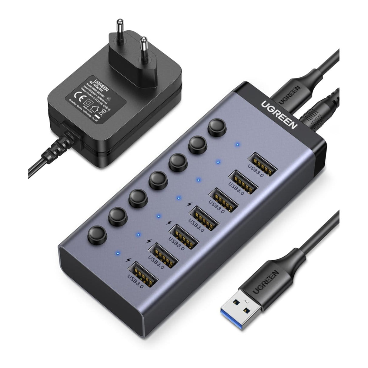 Ugreen 7-in-1 USB 3.0 Hub Grey CM481-90307