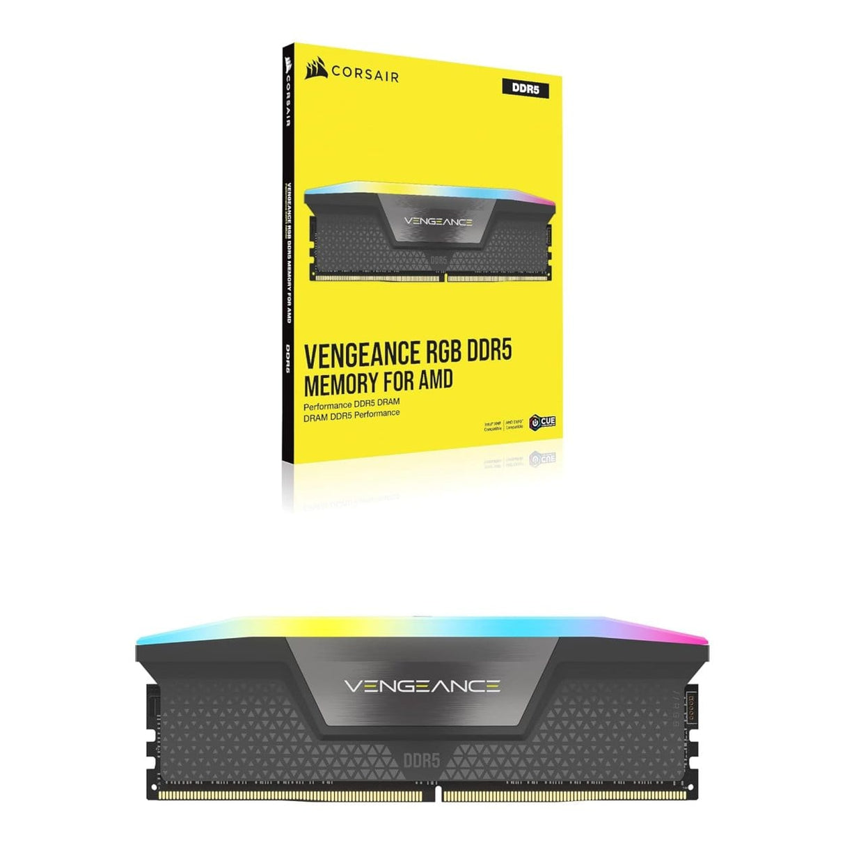 Corsair Vengeance RGB CMH32GX5M1E6000Z38 Memory Module 32GB 1 x 32GB DDR5