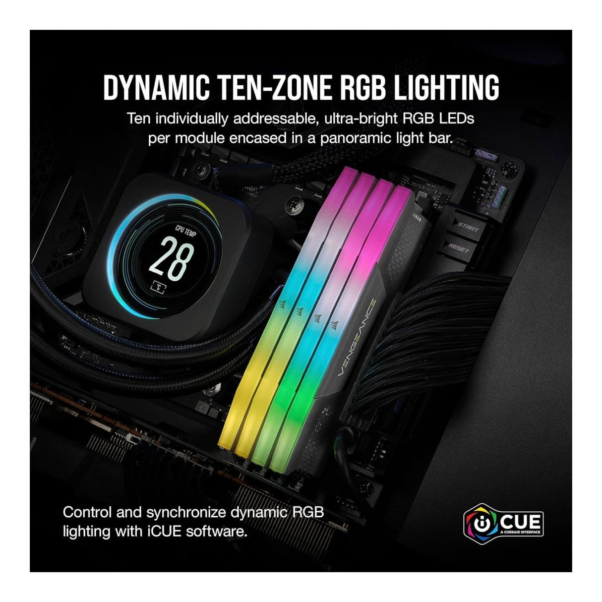 Corsair Vengeance RGB CMH32GX5M1E6000Z38 Memory Module 32GB 1 x 32GB DDR5