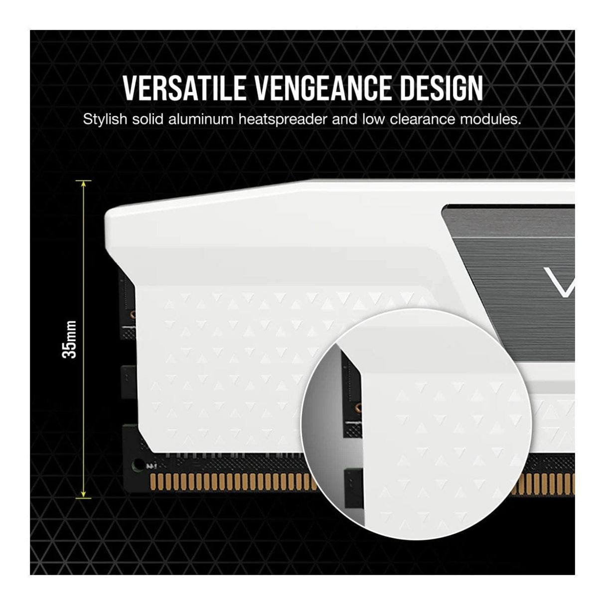 Corsair Vengeance CMK32GX5M2B6400Z36W Memory Module 32GB 2 x 16GB DDR5 6400MHz White