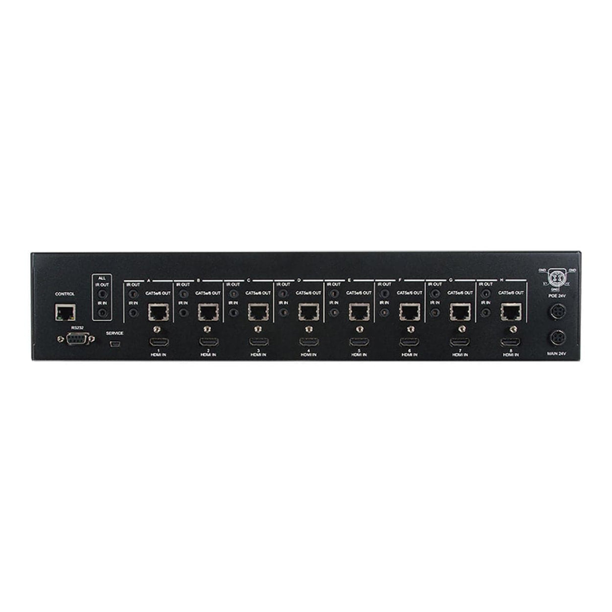 Cypress 8x8 HDMI 4K UHD over CAT5e/6/7 Matrix with HDCP 2.2 CMPRO-UA8H8CVPL