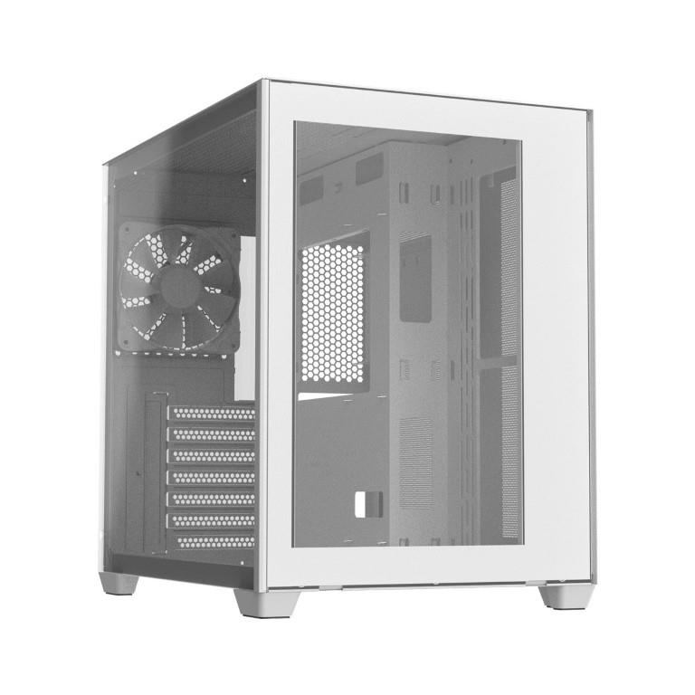 FSP CMT380W ATX Mid Tower Gaming Chassis - White