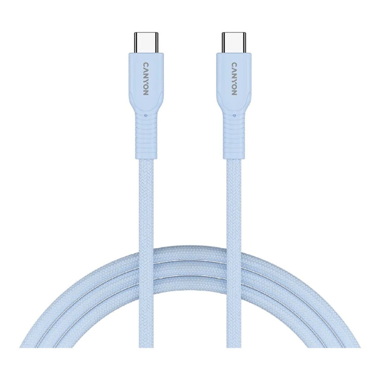 Canyon 1m OnWire 60CL Charge and Sync Braided Charging Cable Light Blue CND-CCAP60AB10LBL