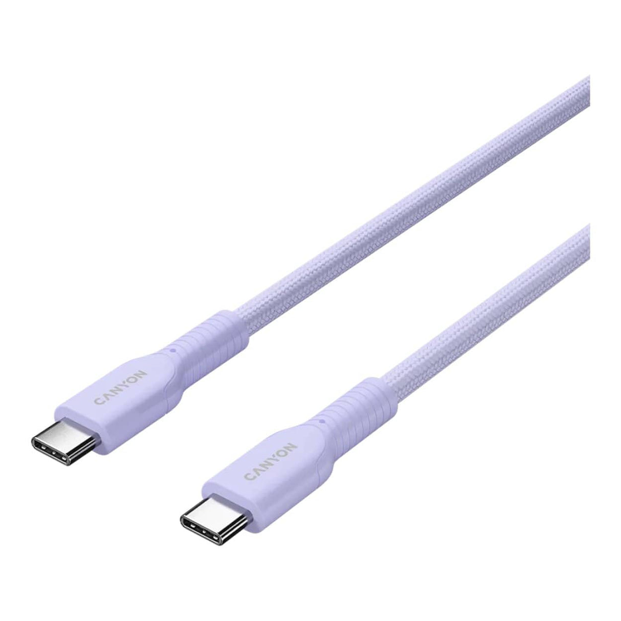 Canyon 1m OnWire 60CL Charge and Sync Braided Charging Cable Purple CND-CCAP60AB10PU